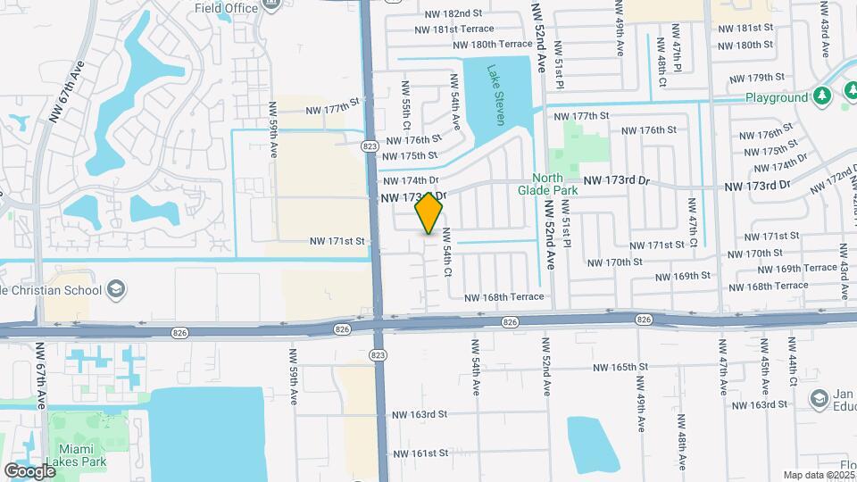 5497 NW 171 Terrace Map and Location Details