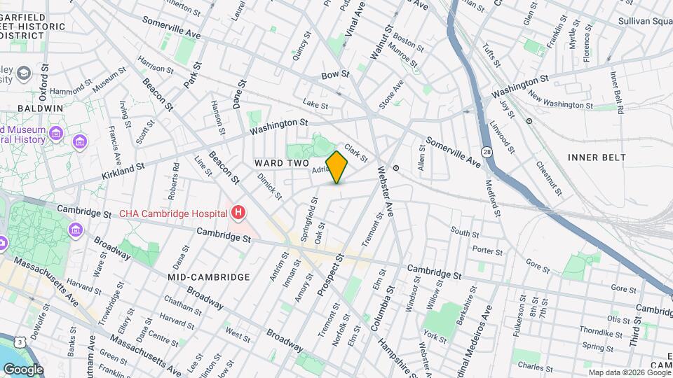 48 Concord Ave, Unit 1 Mapa y Detalles de la Ubicación