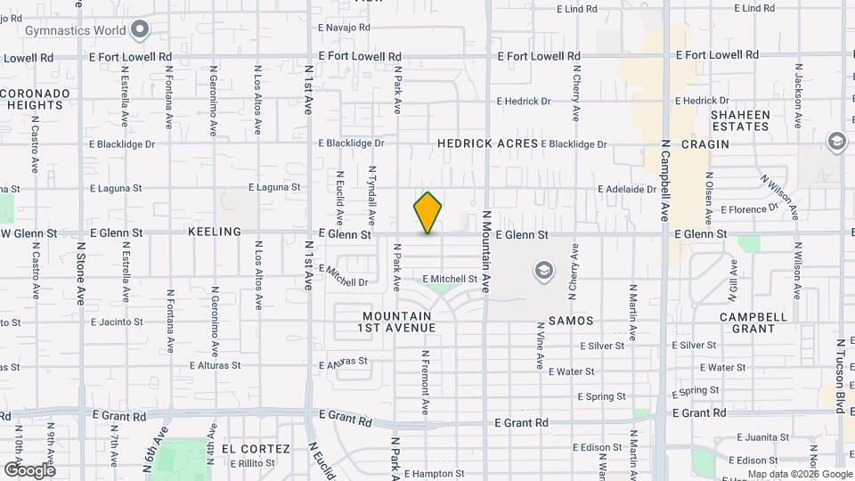 1044 E Glenn St Map and Location Details