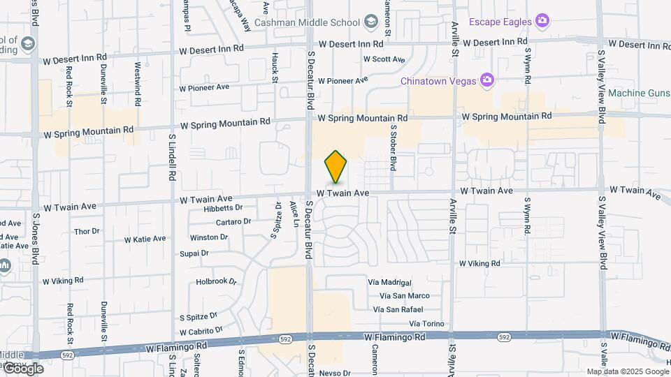 4870 W Twain Ave Mapa y Detalles de la Ubicación
