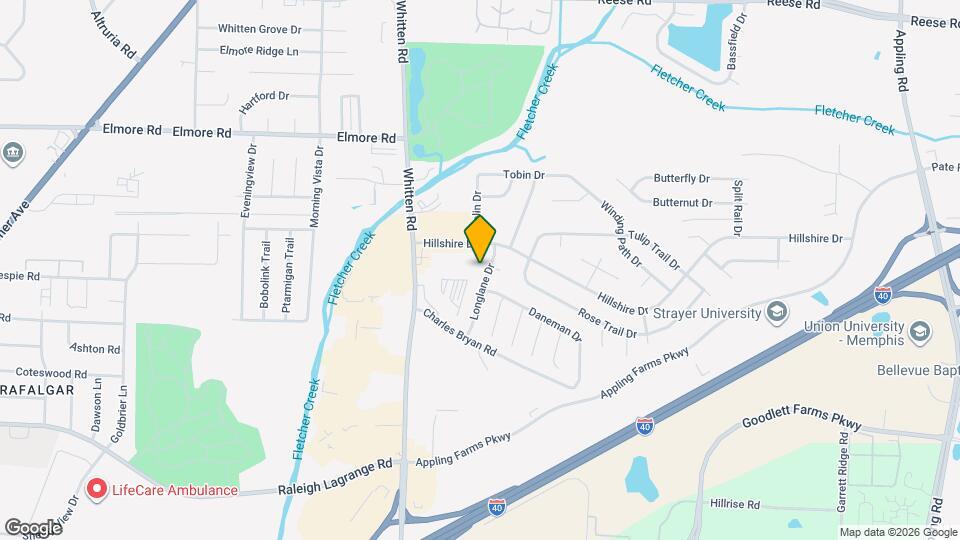 2185 Longlane Dr Map and Location Details