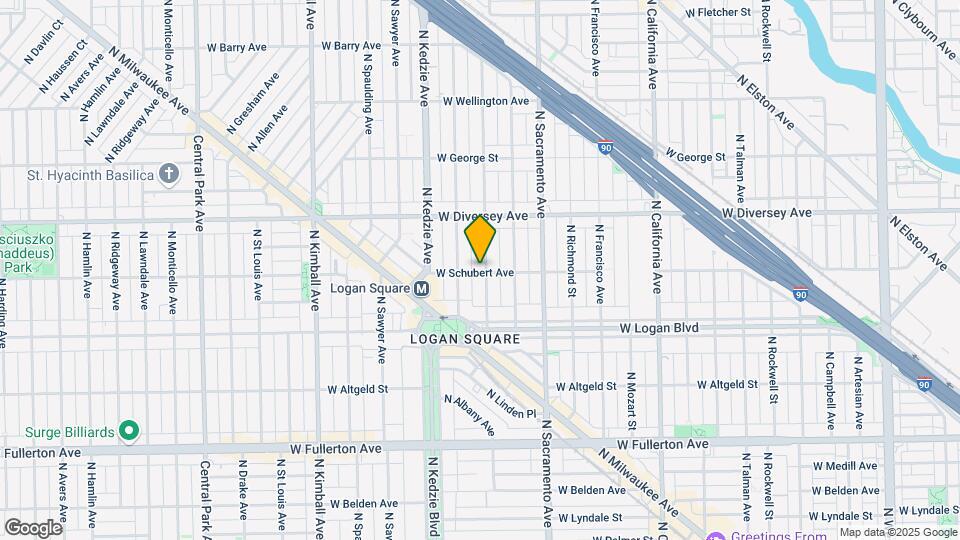 3106 W Schubert Ave Map and Location Details