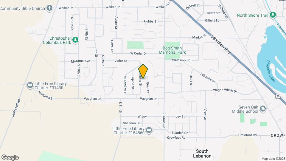 3204 Columbine St Mapa y Detalles de la Ubicación