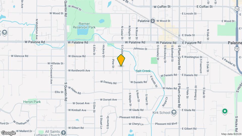 148 S Cedar St Map and Location Details