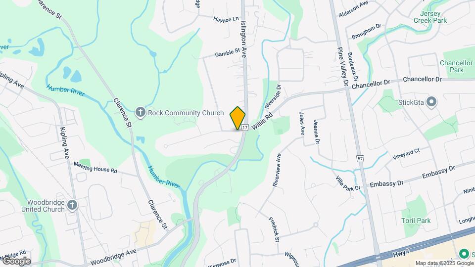 8186 Islington Ave Map and Location Details