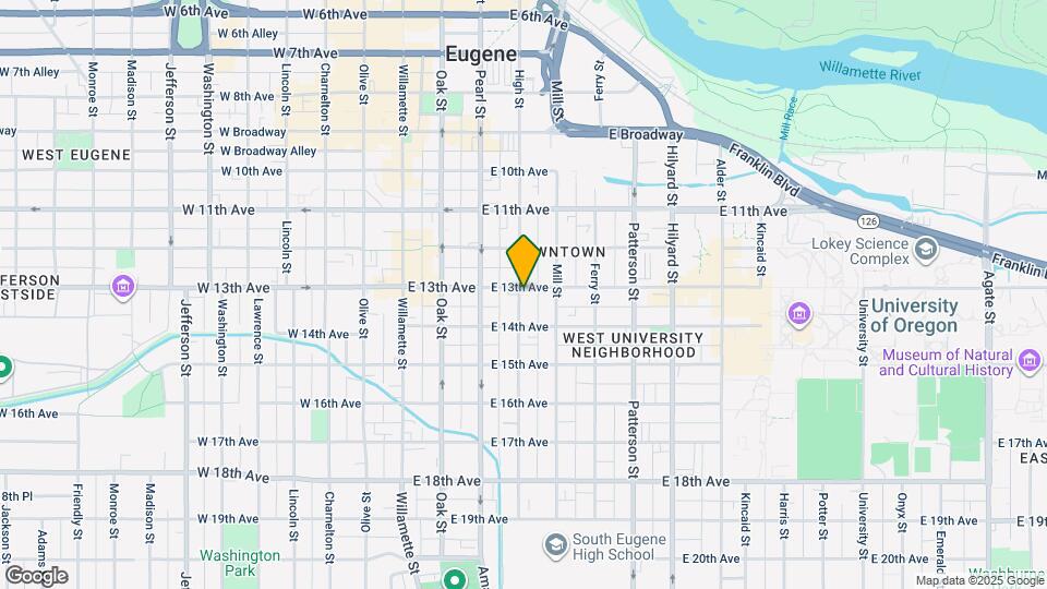 304 E 13th Ave Map and Location Details
