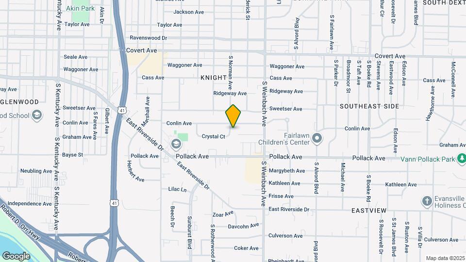 1719 Crystal Ct Map and Location Details