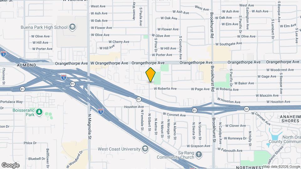 Fullerton Pointe Apartments Map and Location Details