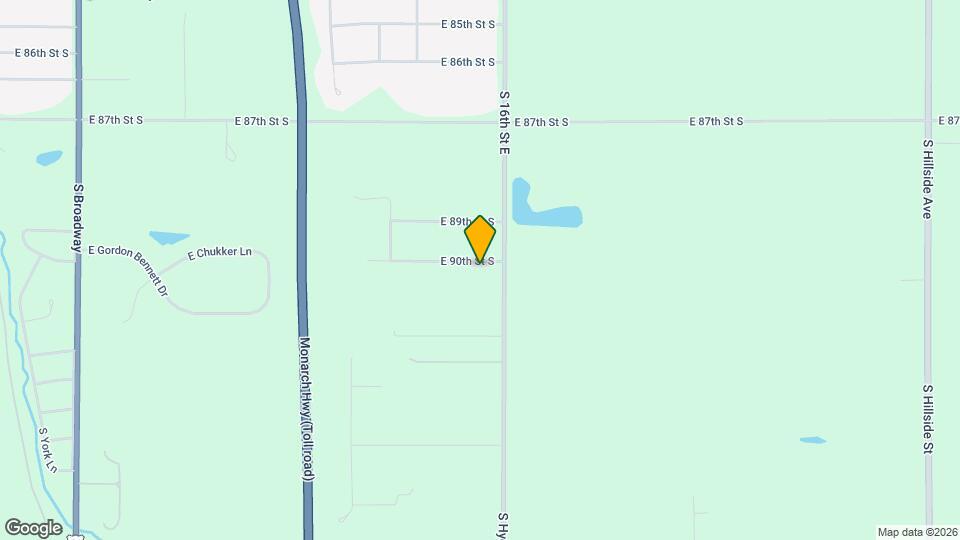 1615 E 90th St S Mapa y Detalles de la Ubicación