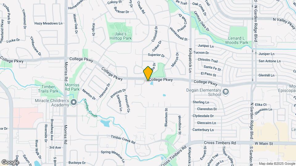 1315 College Pkwy Map and Location Details