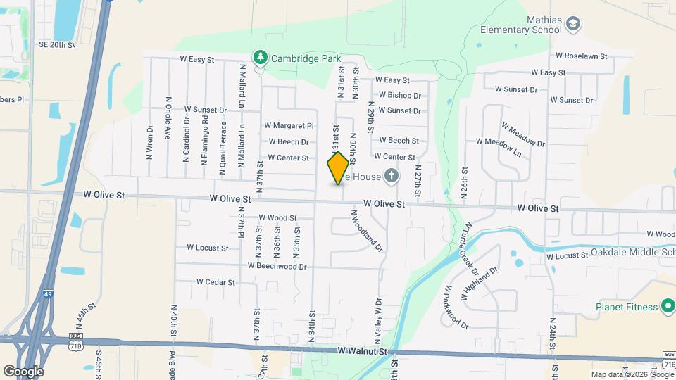 806 N 30th St Map and Location Details