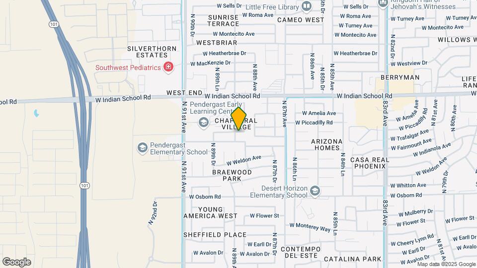 8849 W Fairmount Ave Map and Location Details