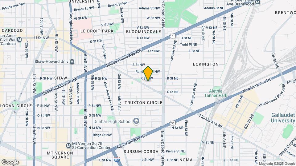 Historic Eckington townhouse near Red Line Map and Location Details