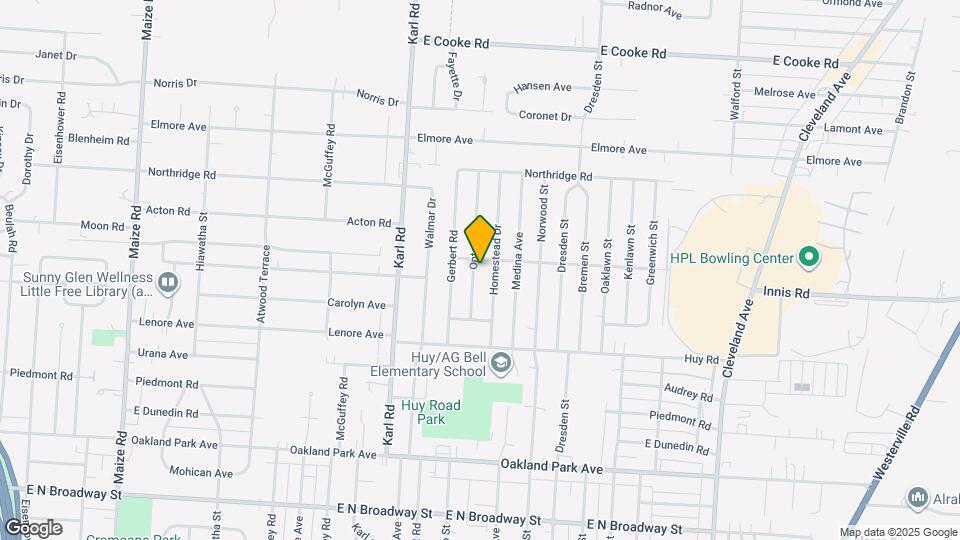 3496 Ontario St Map and Location Details