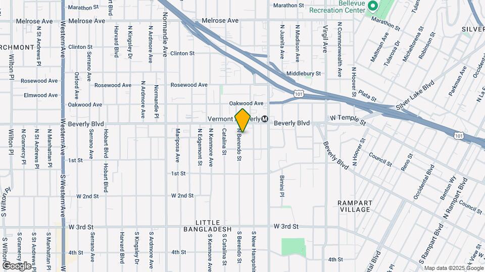 230-234 N Berendo St Mapa y Detalles de la Ubicación