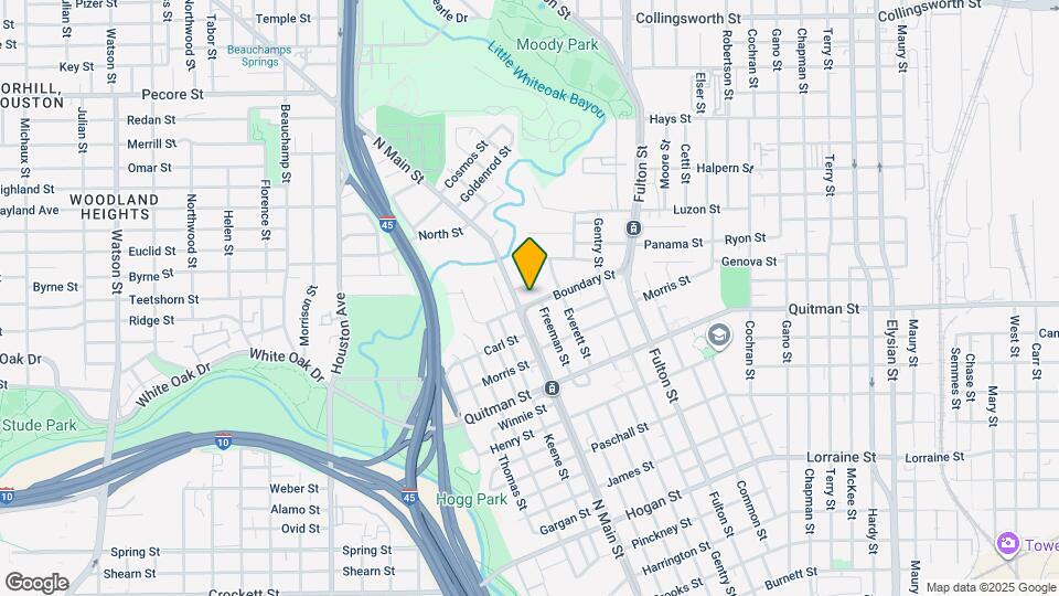 609 Boundary St Map and Location Details