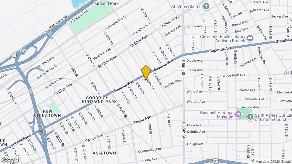 1522 E 47th St Map and Location Details