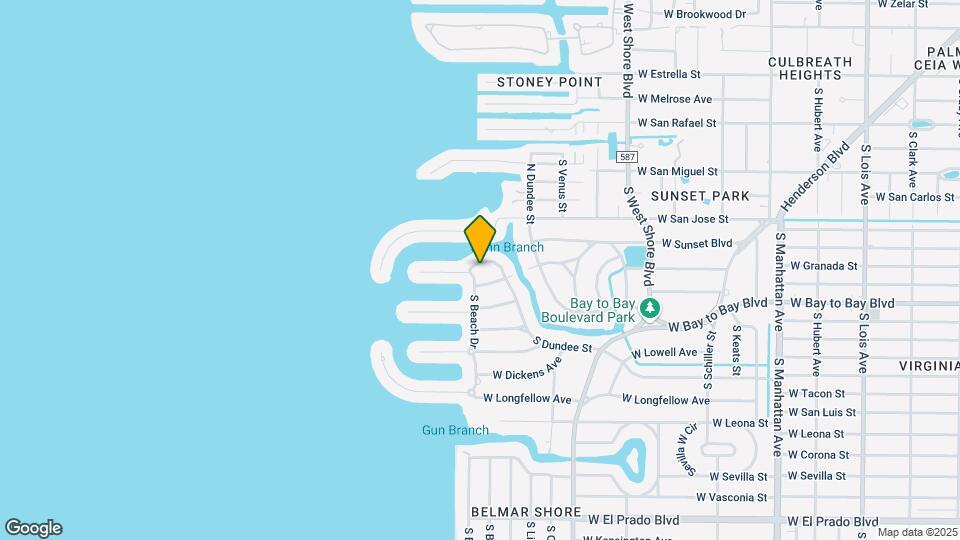 2501 S Dundee St Map and Location Details