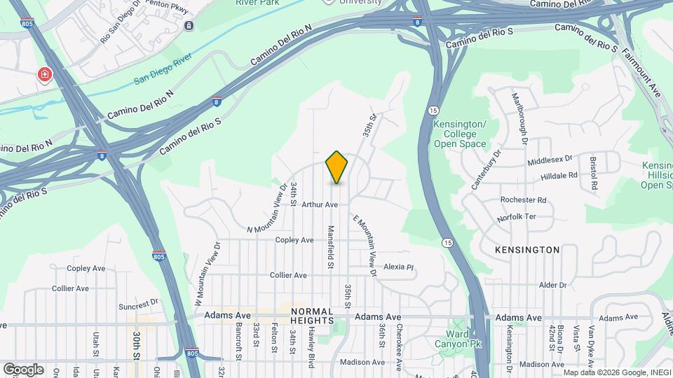 5035 Mansfield, Unit BackUnit Mapa y Detalles de la Ubicación