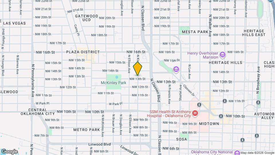 1411 N Klein Ave Map and Location Details