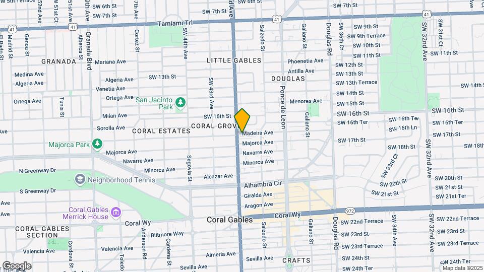 340 Madeira Ave Mapa y Detalles de la Ubicación