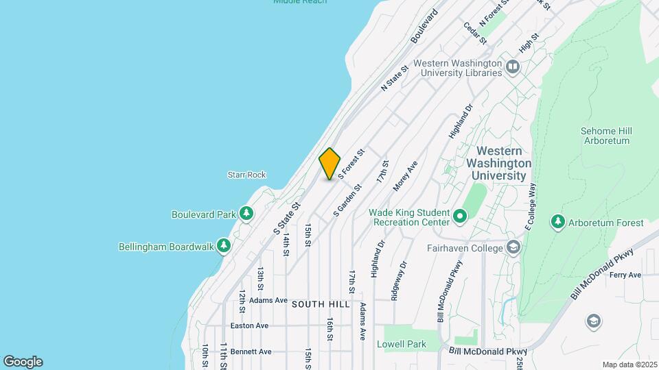 312 S Forest St, Unit South Hill Apartment Map and Location Details