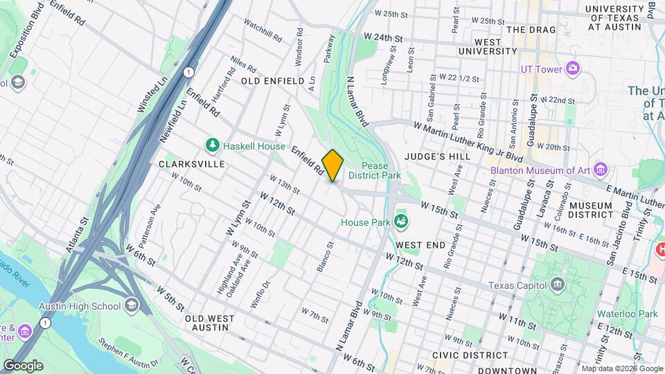 1205 Enfield Rd Mapa y Detalles de la Ubicación