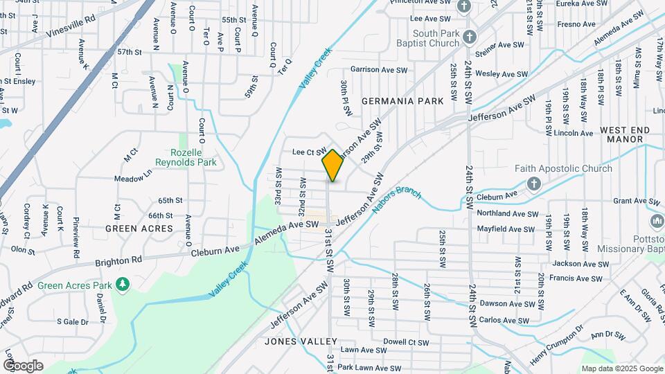1213 31st St SW Map and Location Details