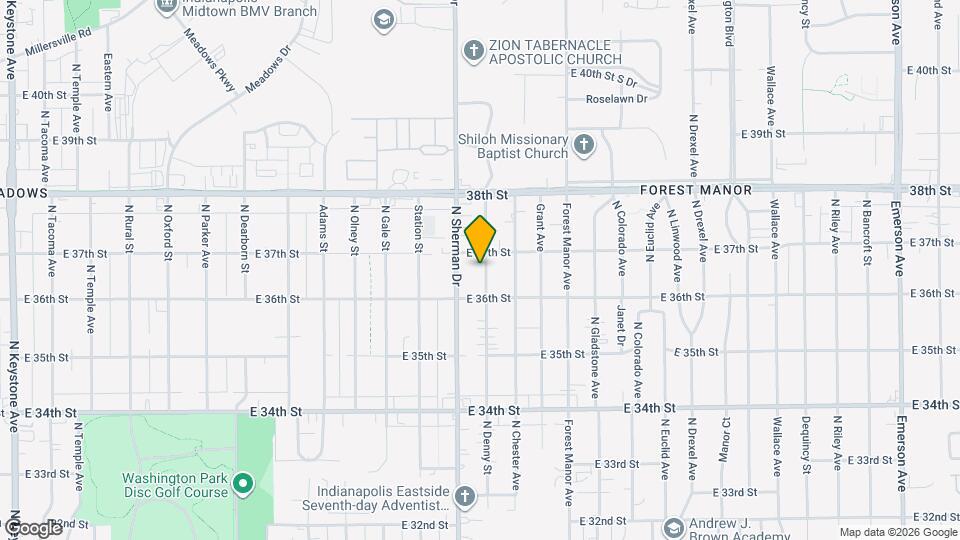 3626 N Denny St Map and Location Details