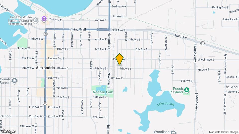 623 Oak St Map and Location Details