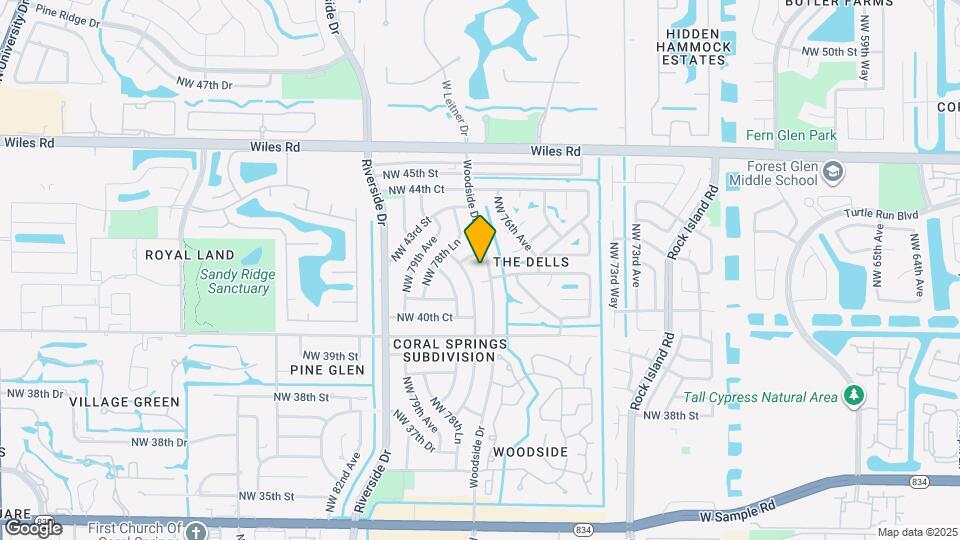 4150 Woodside Dr Map and Location Details