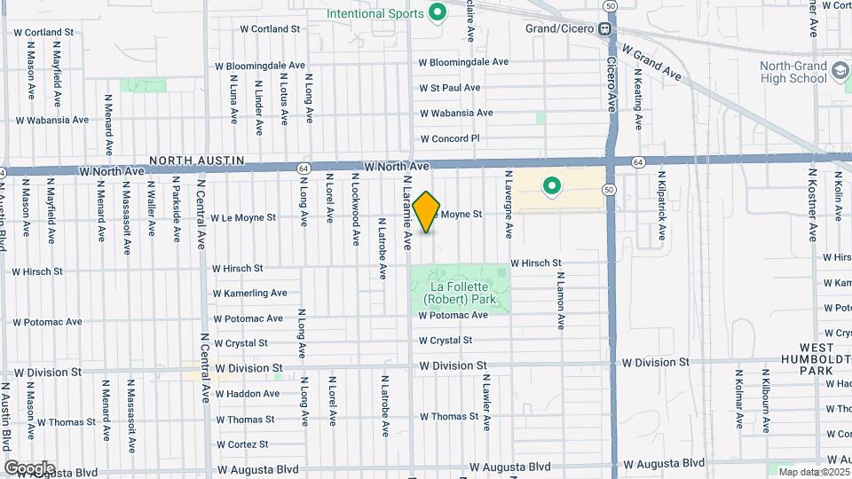 1430 N Leamington Ave Map and Location Details