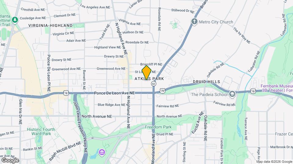 1143 St Charles Pl NE Map and Location Details