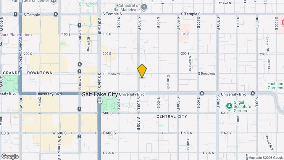 325 E 300 S Map and Location Details