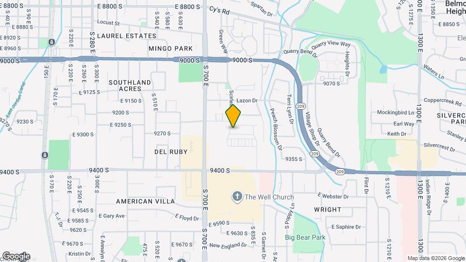 9257 Ashbourne Dr Map and Location Details