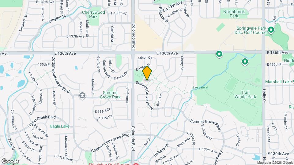 4120 E 134th Dr Mapa y Detalles de la Ubicación