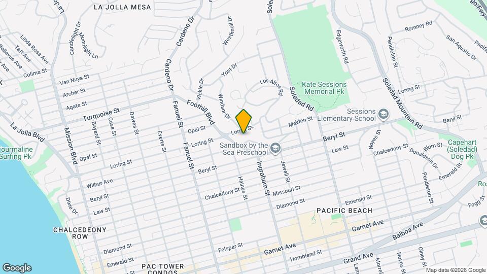 1518 Monmouth Dr Map and Location Details