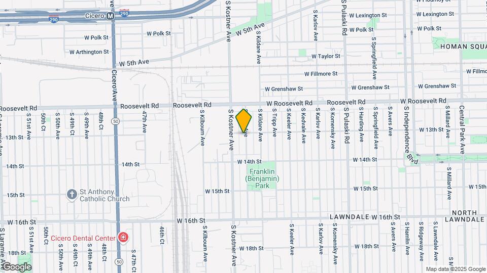 1306 S Kolin Ave, Unit 3 Map and Location Details