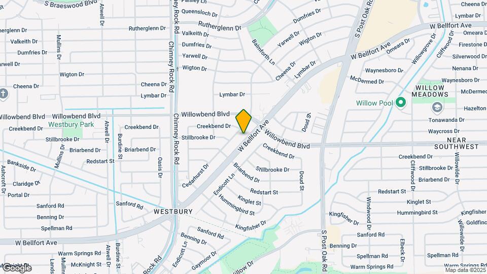 5122 W Bellfort Ave Map and Location Details