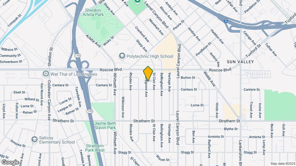 8210 Laurelgrove Ave Map and Location Details