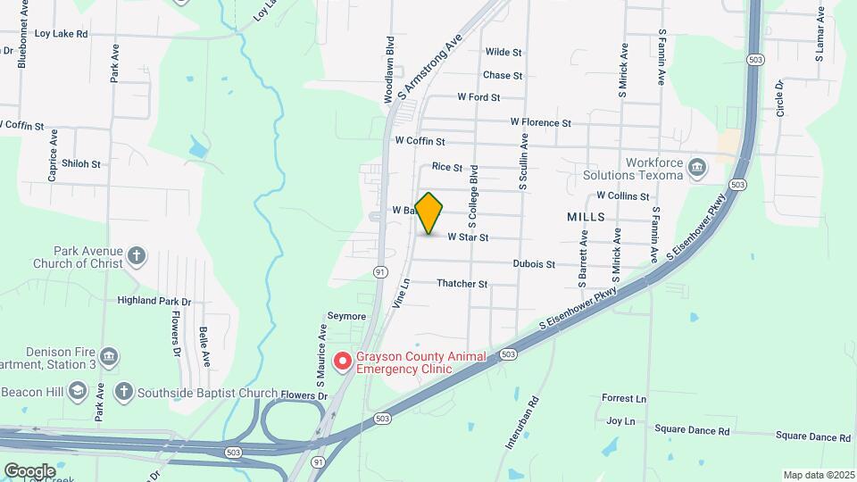 1046 W Star St Map and Location Details