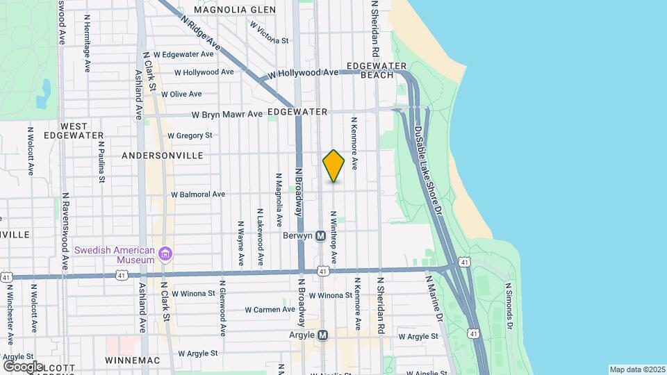 5402 N Winthrop Ave, Unit Gdn Map and Location Details