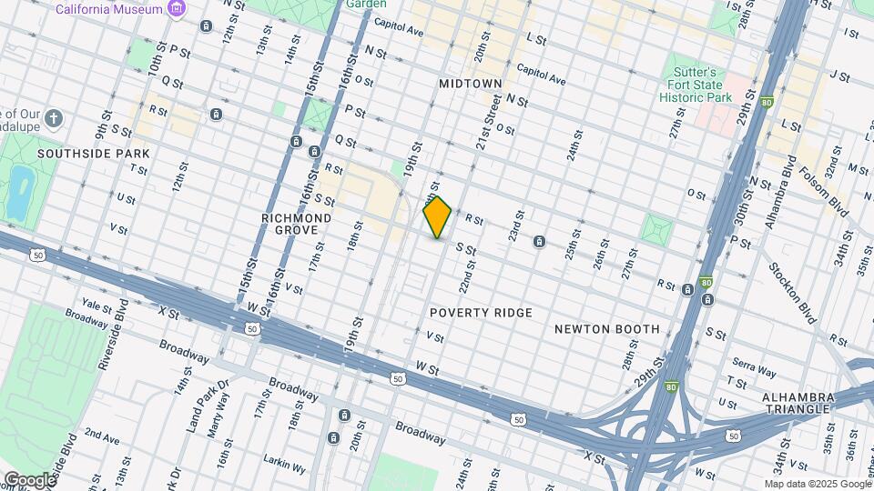 2020 S St Mapa y Detalles de la Ubicación