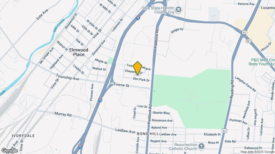 1148 Elm Park Dr, Unit 1 Map and Location Details