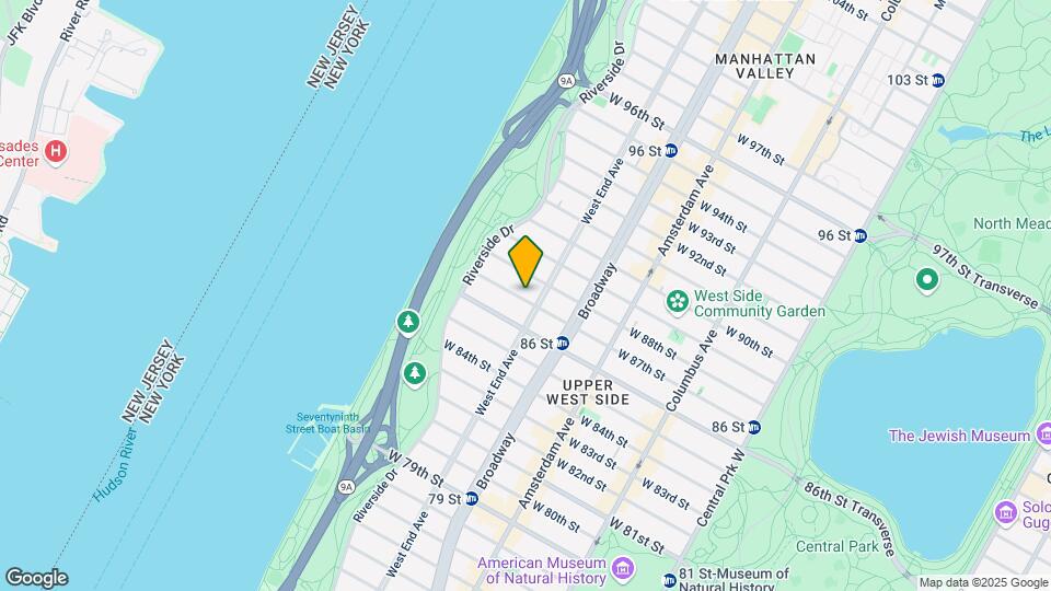 305 W 87th St Map and Location Details