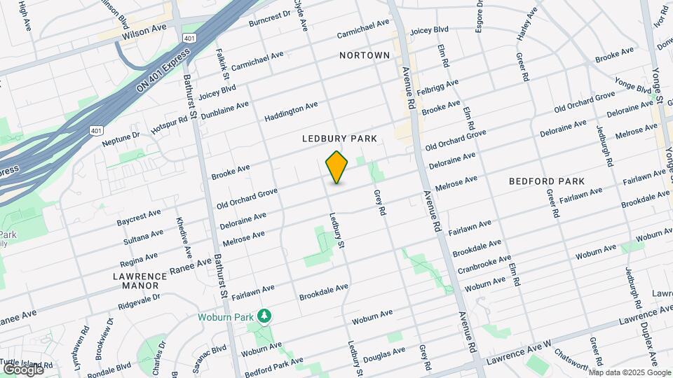500 Deloraine Ave Map and Location Details