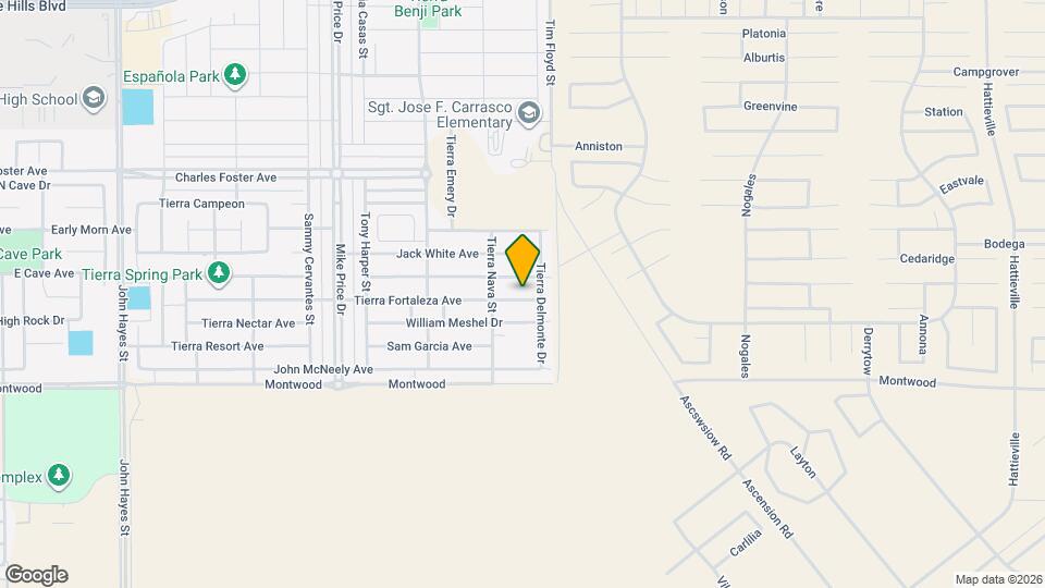 14929 Tierra Fortaleza Ave Mapa y Detalles de la Ubicación