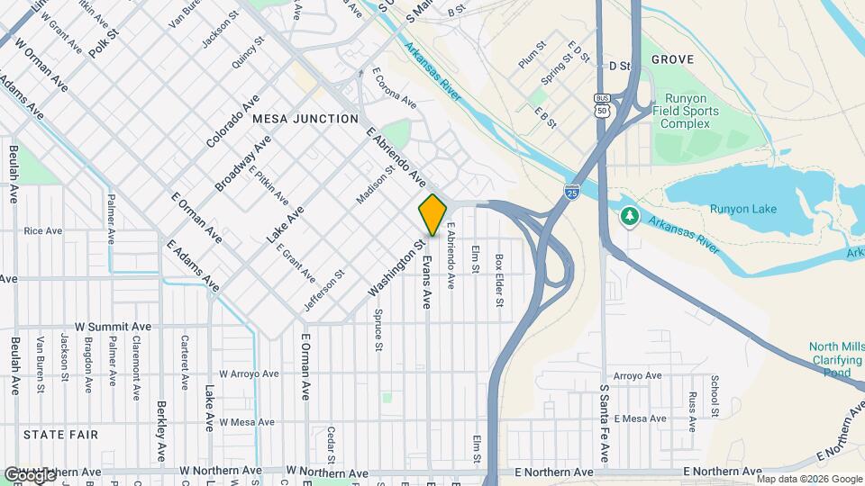 824 E Evans Ave Map and Location Details