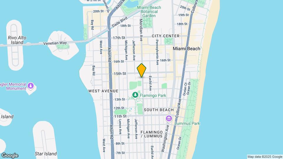 1438 Meridian Ave Mapa y Detalles de la Ubicación