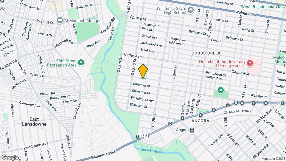 6106 Webster St Map and Location Details